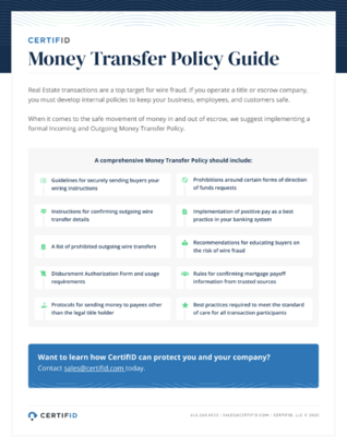 Money Transfer Policy 